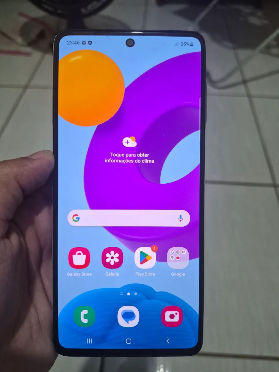 Celular M52 com fundo rachado, mas funcionando perfeitamente  - Foto 3