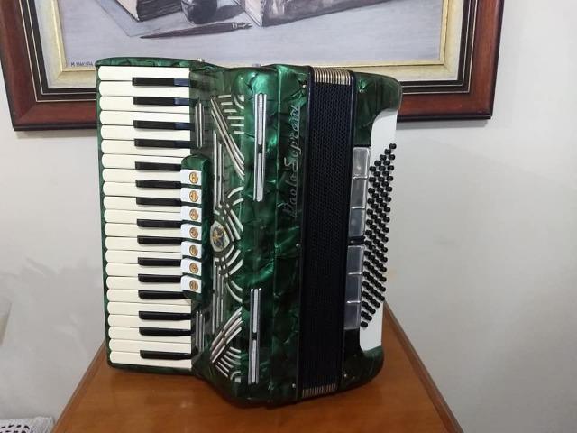 Acordeon Paolo Soprani 80 Baixos Verde - Foto 2
