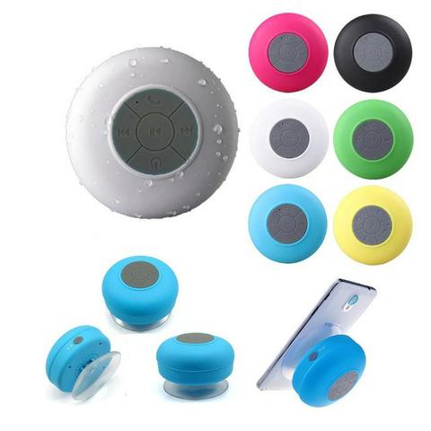 Mini Caixa Som Bluetooth Portátil Prova De Água Ventosa Várias Cores