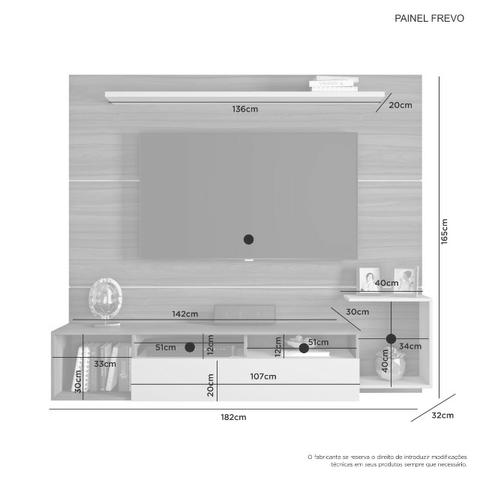 Painel Frevo com Suporte de TV incluso para TV de 60'' - Entrega Grátis - Foto 3