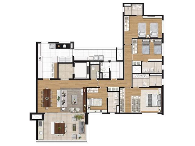 Auguri Mooca - 3 e 4 dorms - 152 e 179m² - ID268 - Foto 15