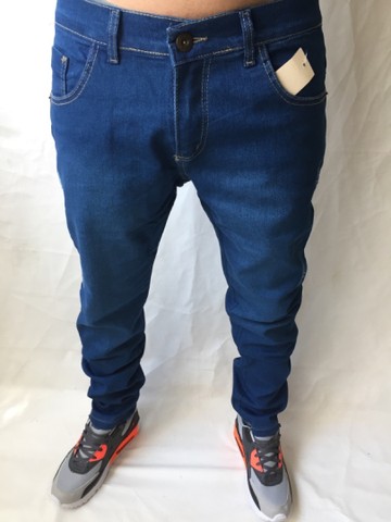 Calça masculina jeans com elastano skinny - Foto 3