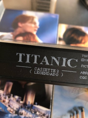 Filme Titanic fita VHS duplo Legendado - Foto 5