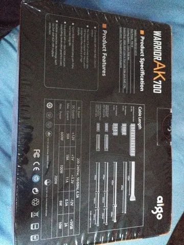 Fonte Aigo warrior AK700 700w - Foto 2