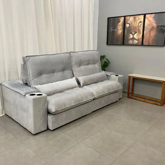 Sofá retrátil reclinável Muaro - Foto 3