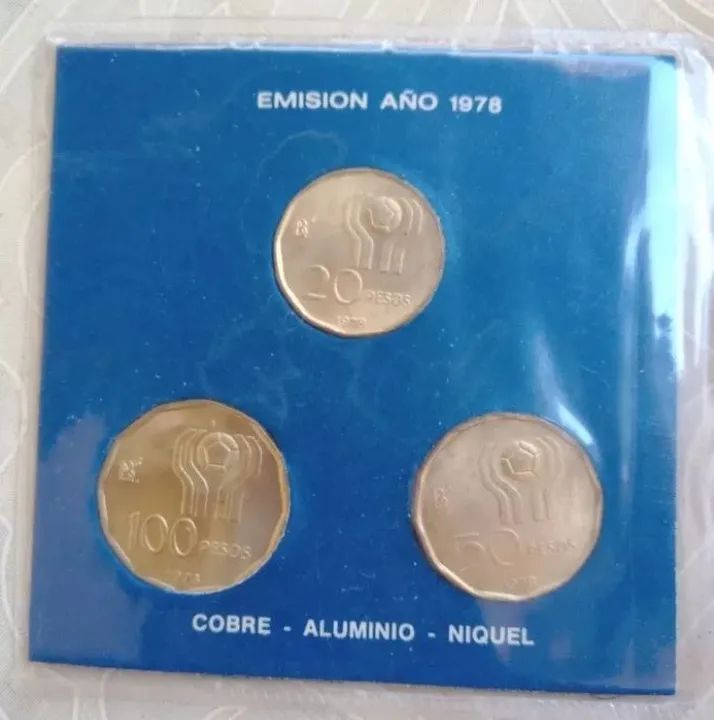 Moedas comemorativas Argentina 78 Copa do Mundo - Foto 4