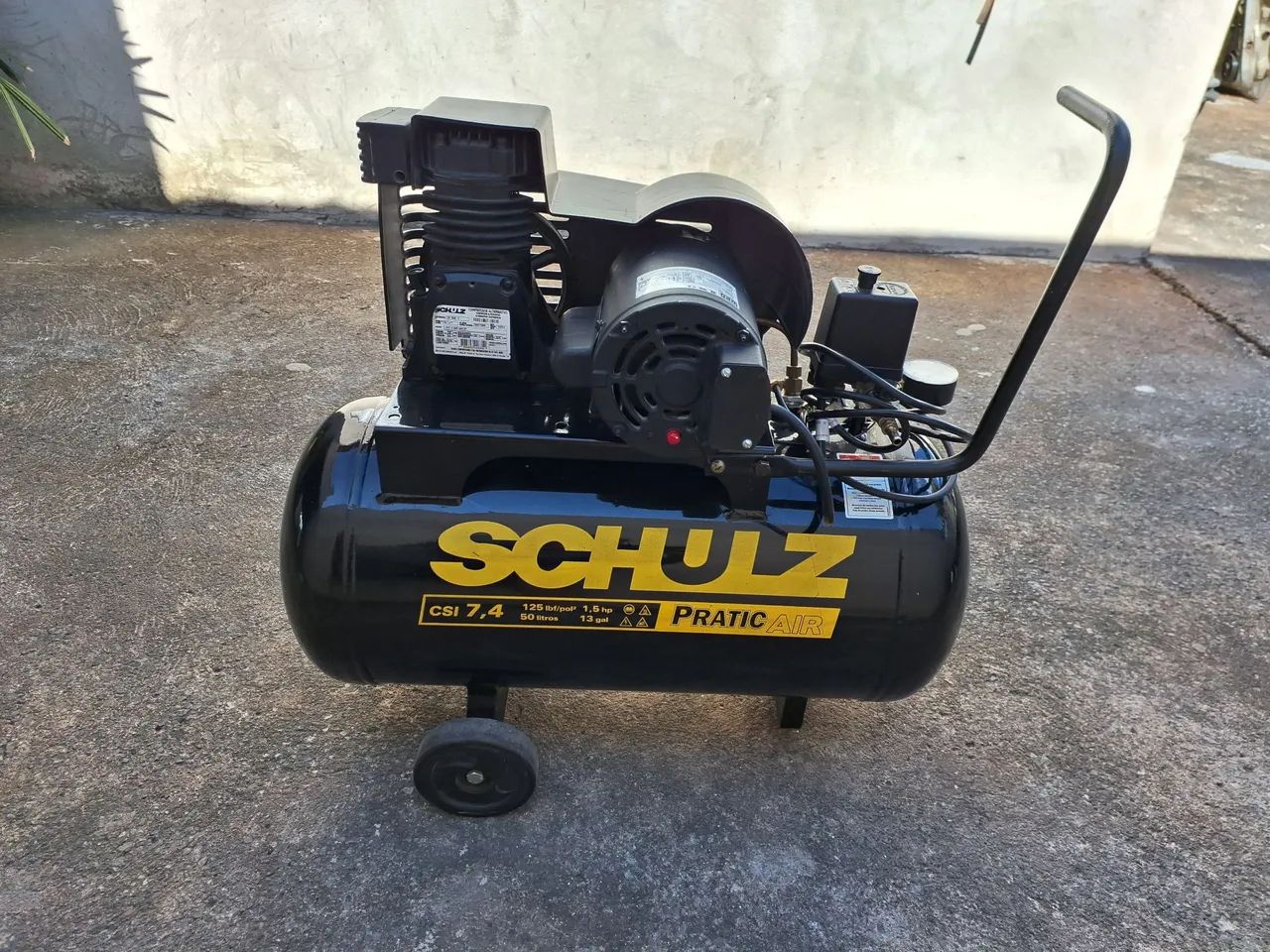 Compressor SCHUZ csi 7.4 125 libras 50 litros - Foto 6