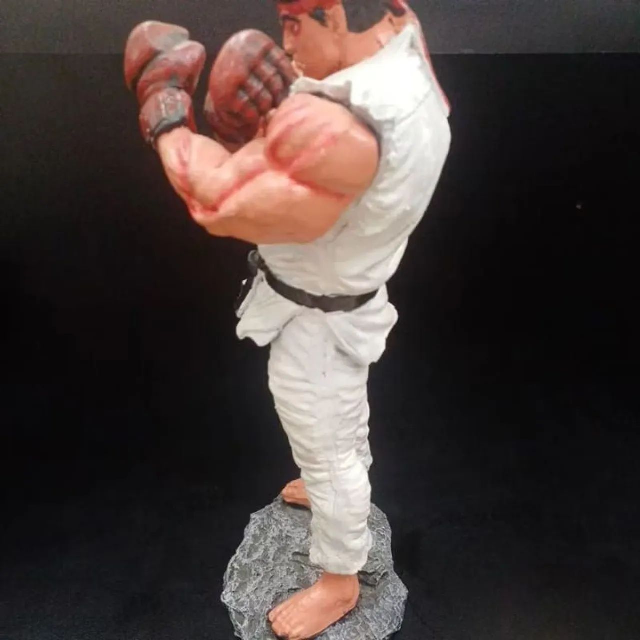 Boneco de Coleção Street Fighter Ryu Estátua 28cm - Foto 4