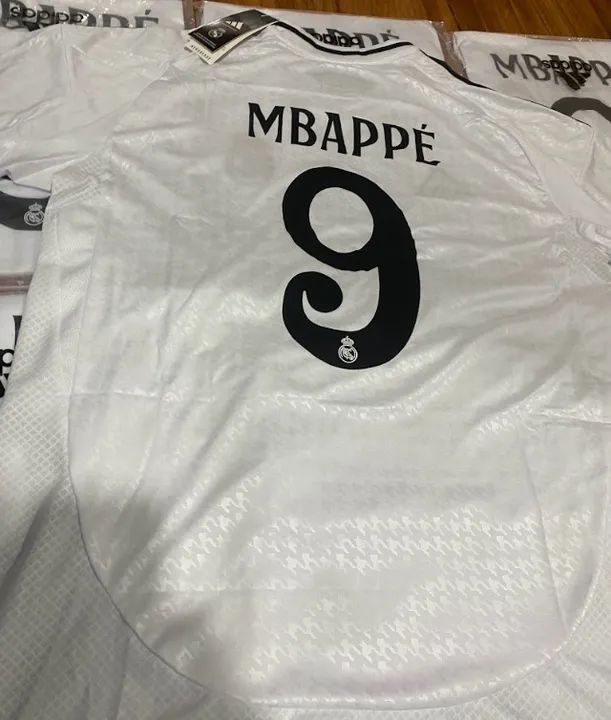 Camisa Branca Real Madrid 2025 Mbappé Qualidade - Foto 6