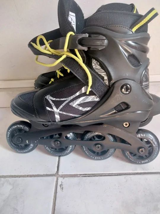 Patins Softline para Iniciantes, tam 39, usado 10 vezes em perfeito estado, com freio - Foto 4