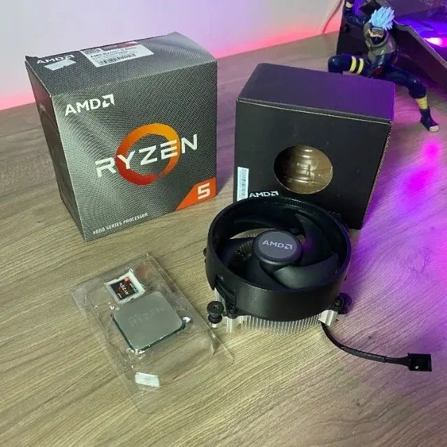 Processador Ryzen 5 4500 3.6GHz (4.1GHz Turbo), 6-Cores 12-Threads, AM4, com Cooler, Novo, - Foto 3