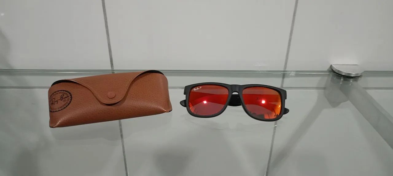 Óculos de sol Ray-ban Justin Lente Red original 