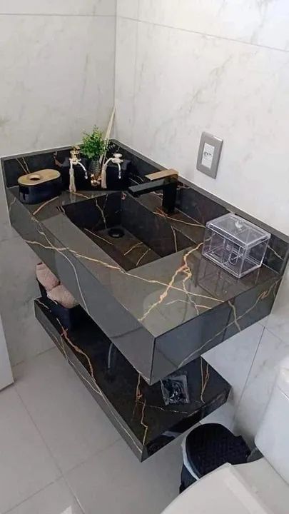 Nichos e bancadas em porcelanatos sob medidas  - Foto 6