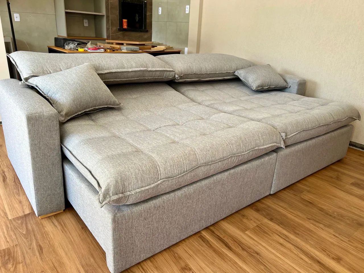 Sofá novo sem caixa ideal para quem mora em apartamento  - Foto 3