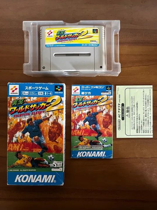 Cartucho Futebol SNES - Jikkyou World Soccer 2: Fighting Eleven CIB - Foto 2