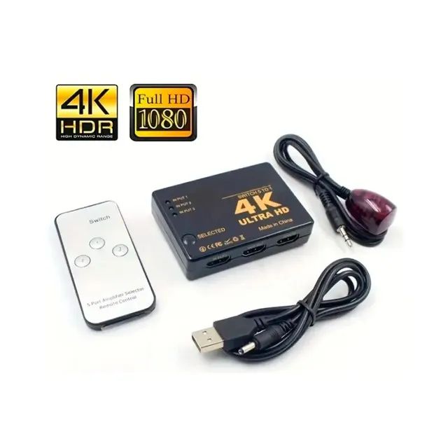 Switch Hdmi 3 em 1 C/ Controle Remoto - AC2927 - Foto 2