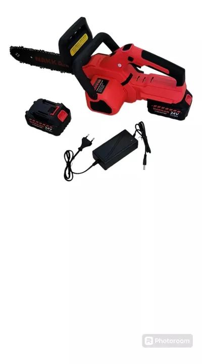 Motoserra Elétrica Eletroserra Nakan 24v Recarregável Saibro 12" Polegadas com 2 Baterias - Foto 2