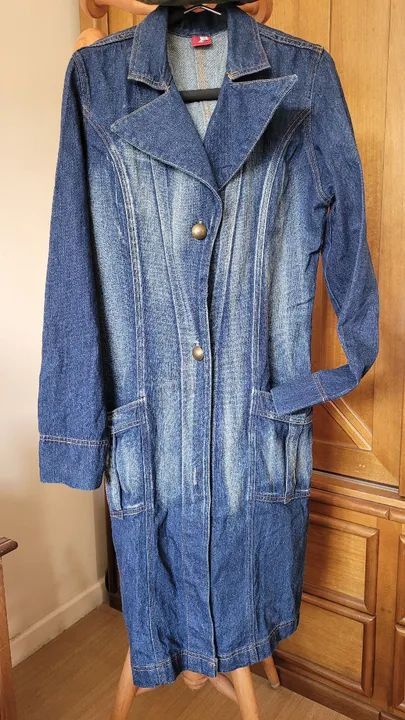Sobretudo Jeans Feminino - Cambos  - Foto 2