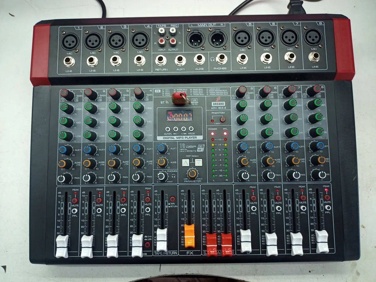 Mesa de Som arcano 8 Canais conservadissima! - Foto 3