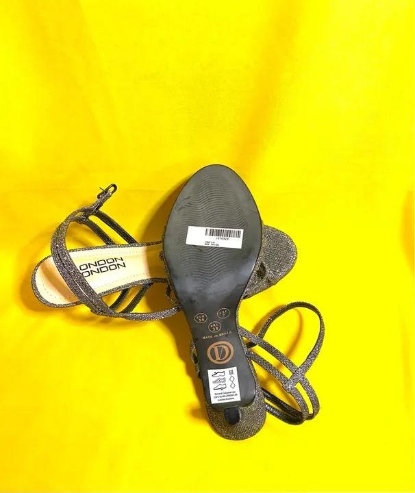 Sandália de salto alto London London - Foto 3