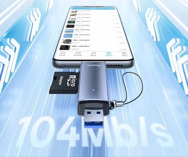Leitor para cartão de memória Baseus 3.0 - Foto 3