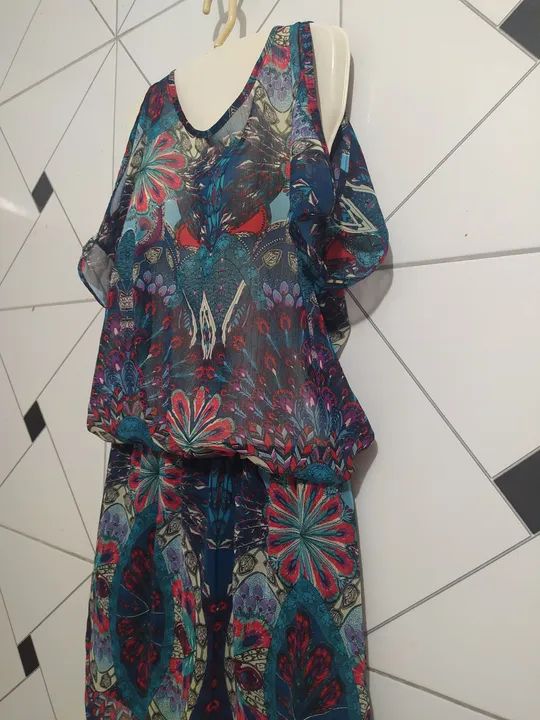 Vestido de renda estampado - Foto 2