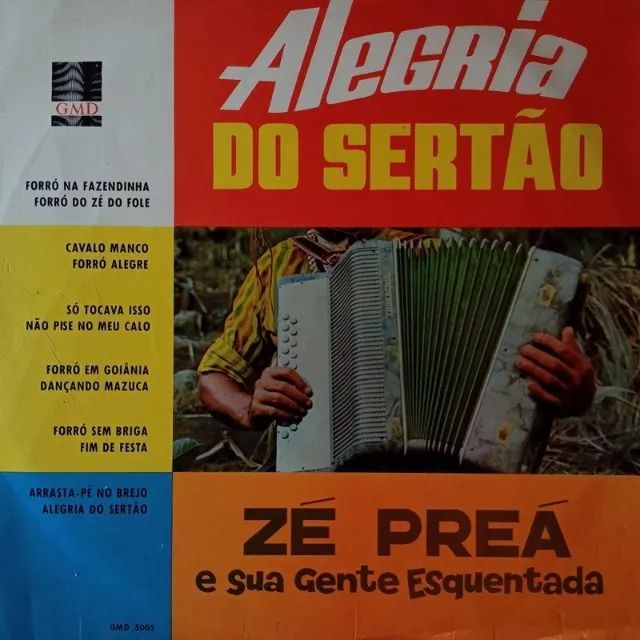 disco de vinil lp zé preá e sua gente esquentada - alegria do sertão
