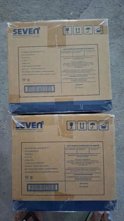 Luvas Nitrílicas Descartáveis Sem Pó ,  tamanhos M e G - Foto 4
