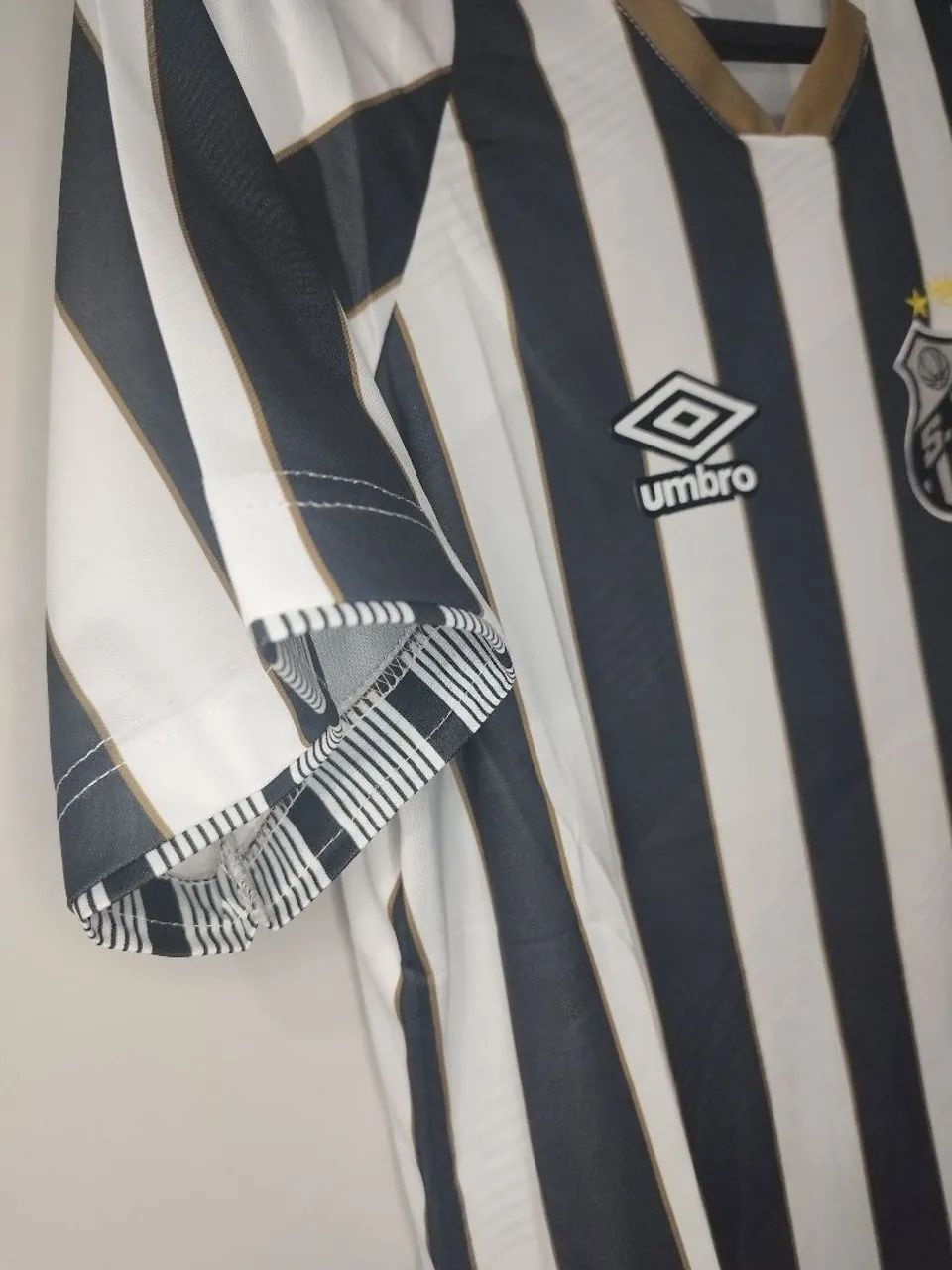 Camisa do Santos preto/branco 2024/2025 Tam G, GG - Foto 5