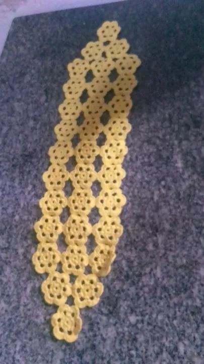 Caminho de mesa de Crochê - Foto 3