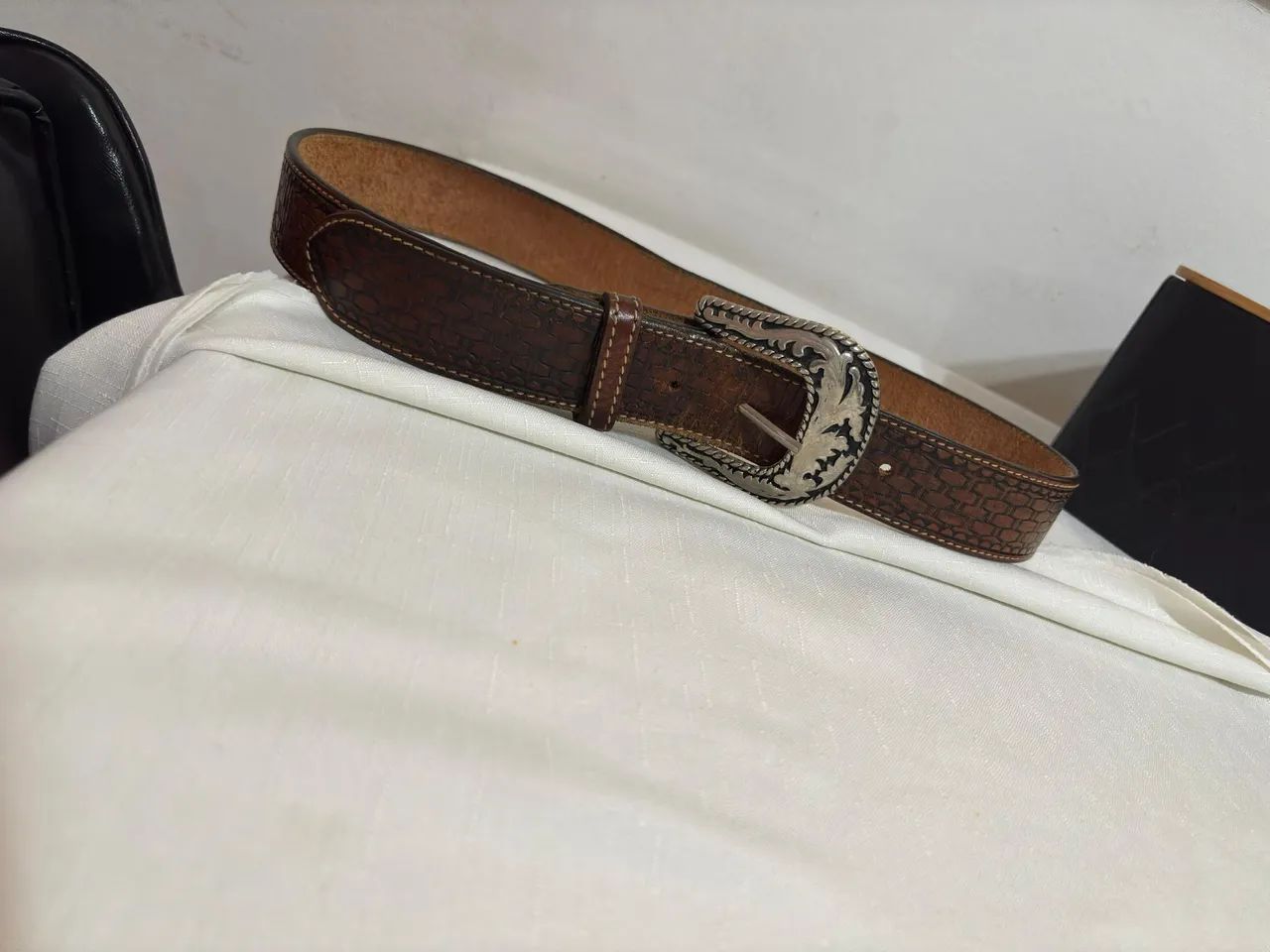 Cinto fivela couro - Foto 2