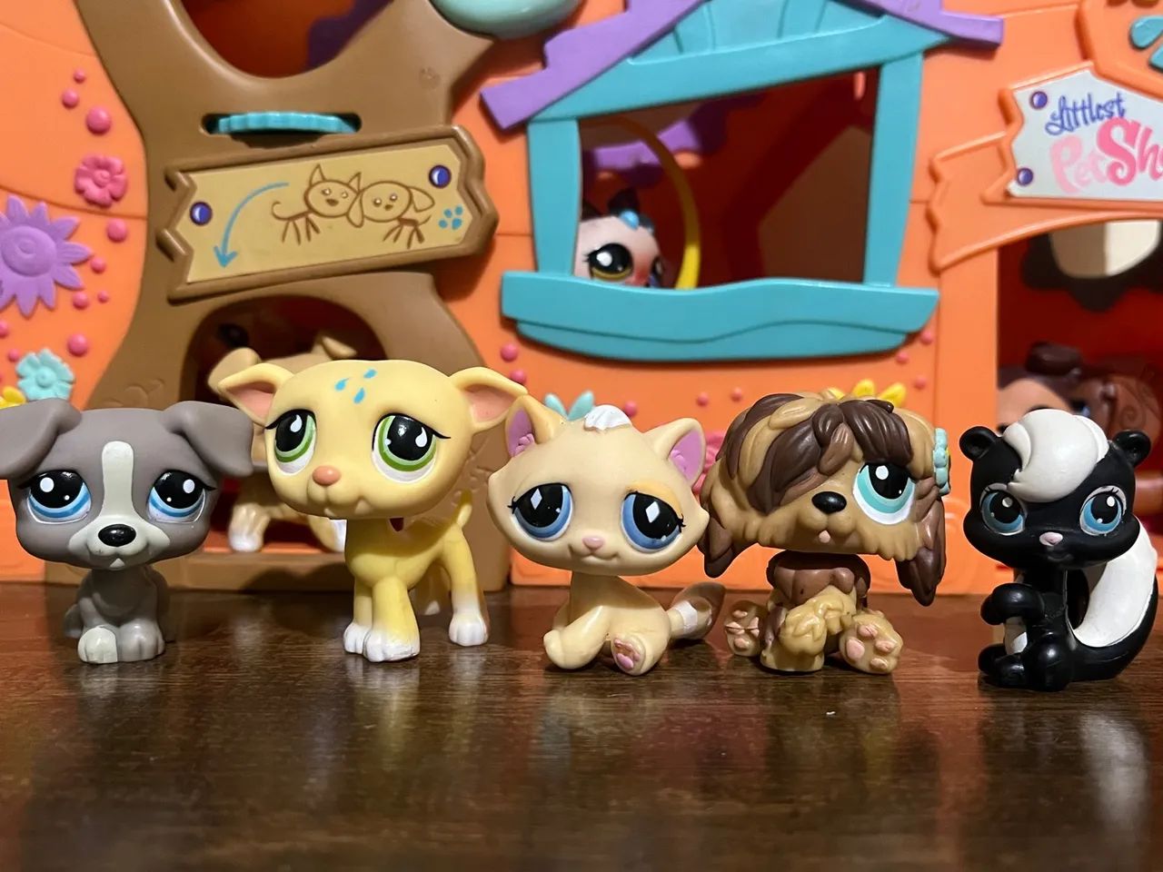 Littlest pet shop lote de 5 pets em perfeito estado! ?
