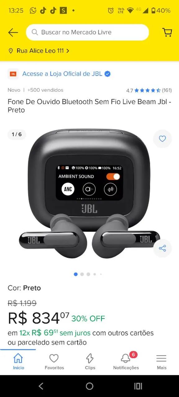 Fone de ouvido bluetooth JBL  - Foto 5