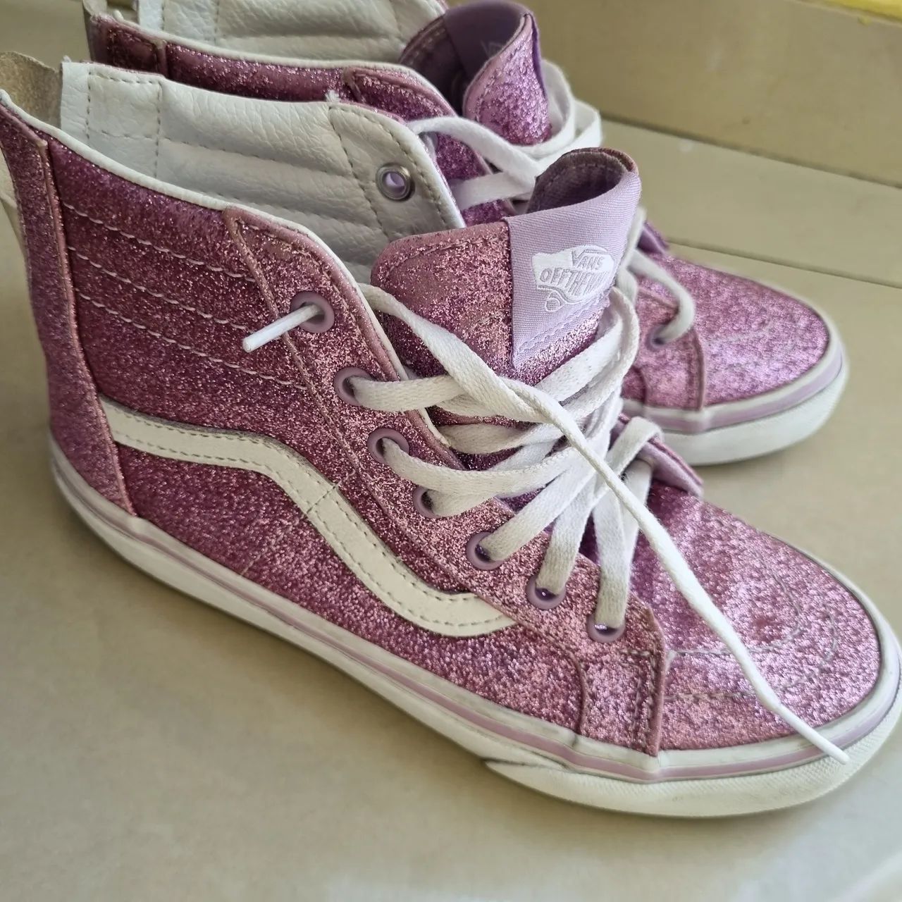 Tênis Vans Glitter Rosa 
