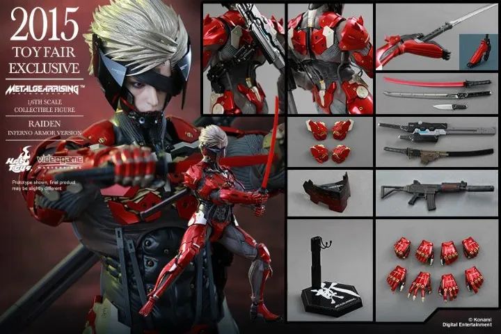 Hot Toys VGM19 Raiden Inferno Armor Metal Gear Rising Revengeance