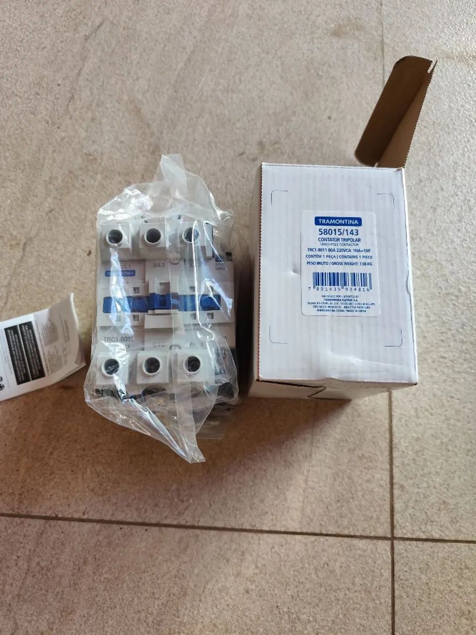 Contator Tripolar 80 amperes
