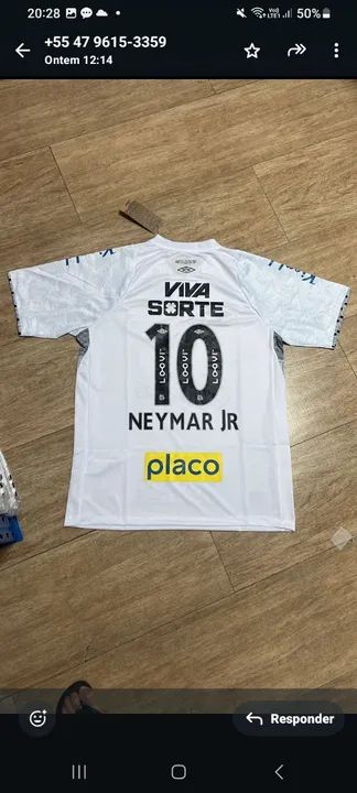 Camisa Santos FC Neymar Jr - Foto 2
