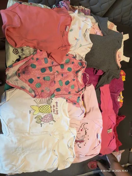 Lote de Roupas Infantis para Menina - Tamanhos Variados - Foto 4