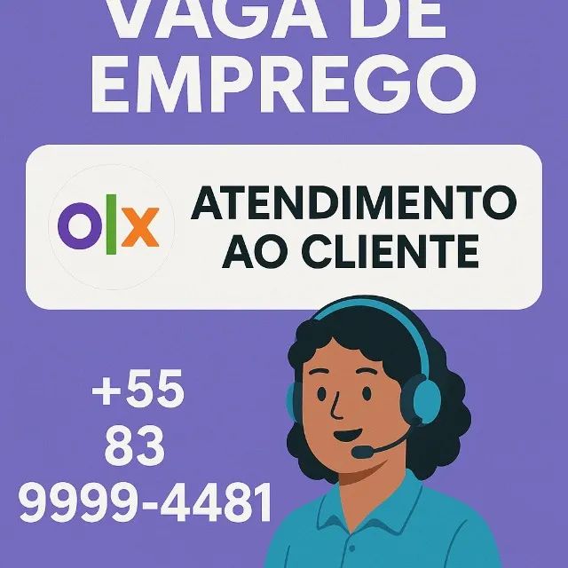 VAGA DE EMPREGO - ATENDIMENTO AO CLIENTE