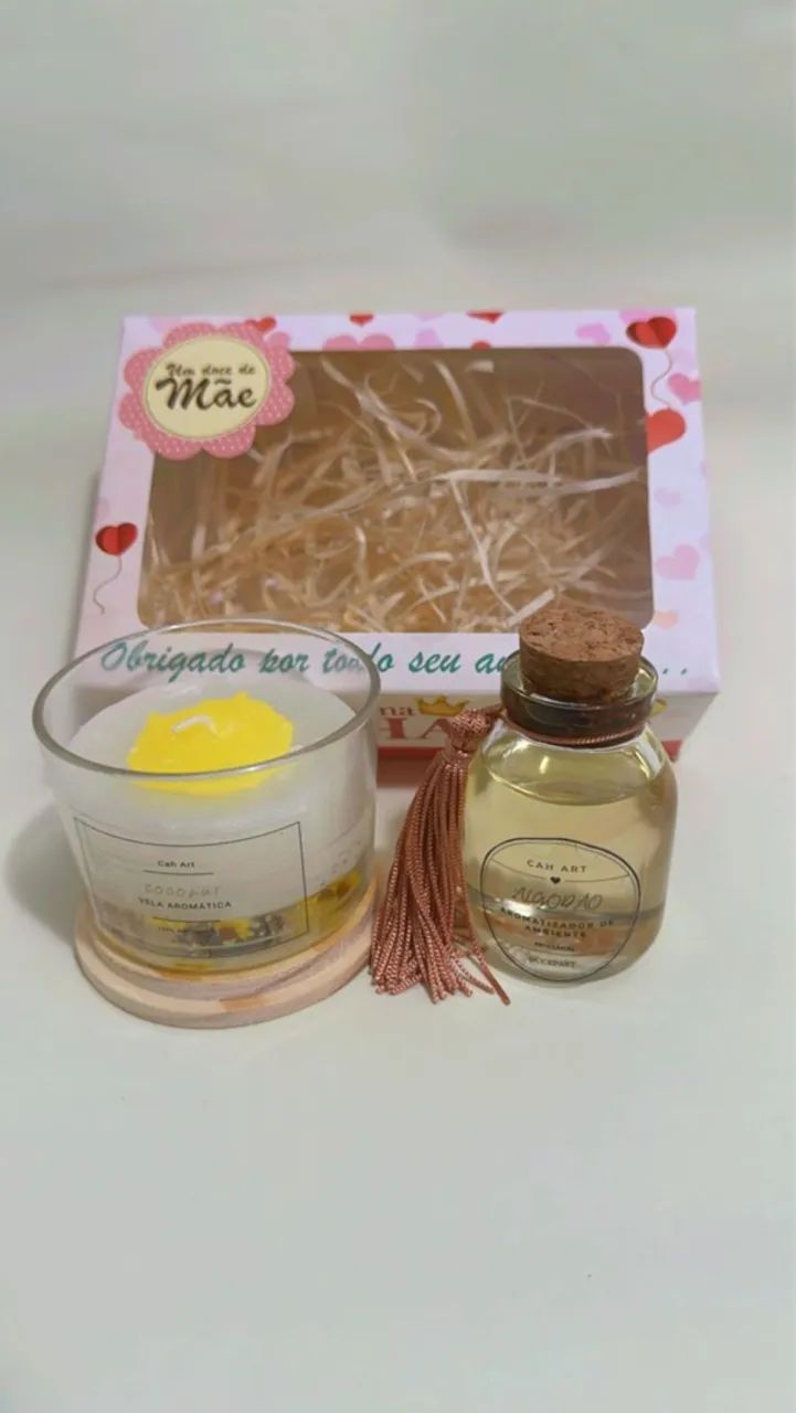 Kit Velas Aromáticas Artesanais Cah Art - Dia das Mães - Foto 2