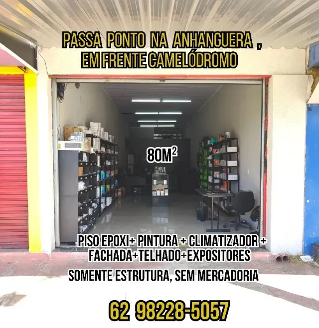 Passa sala comercial em frente camelodromo- av anhanguera