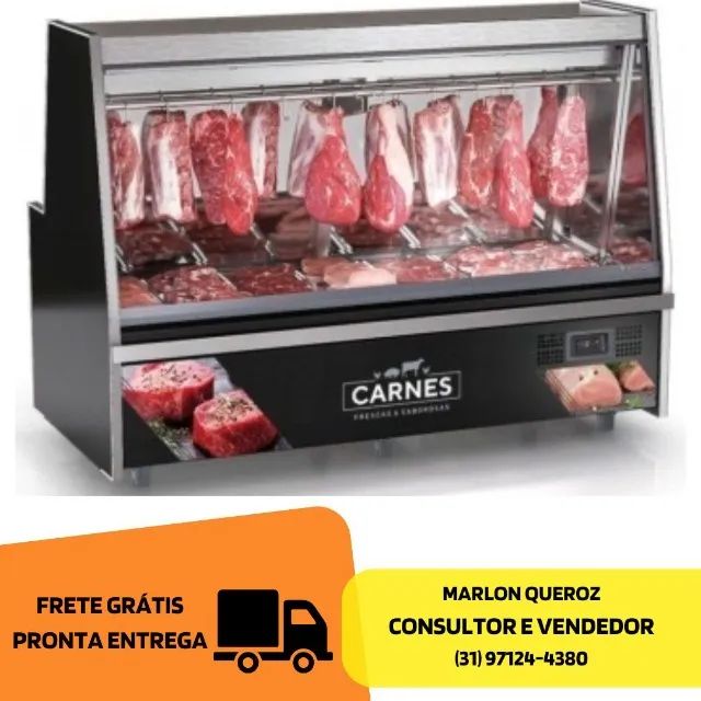 Balcão de Açougue 2M Gelopar com Tendal