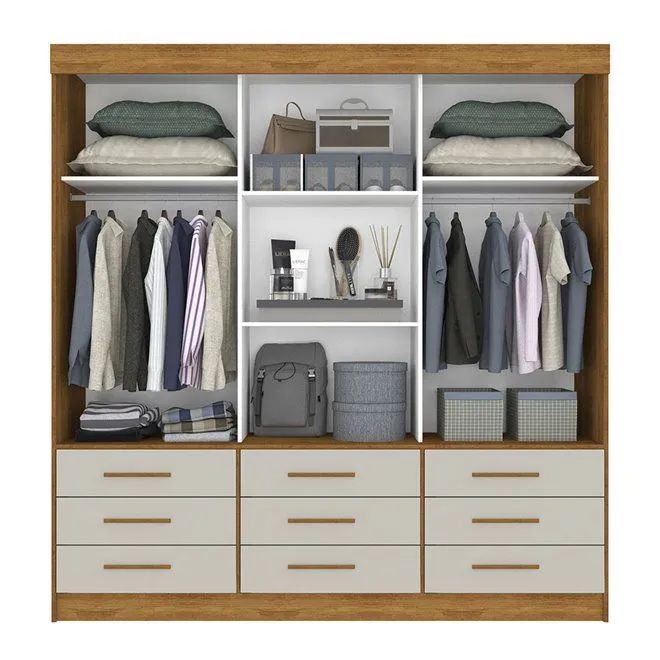 Guarda roupa casal 3pts e 9 gavetas  - Foto 3
