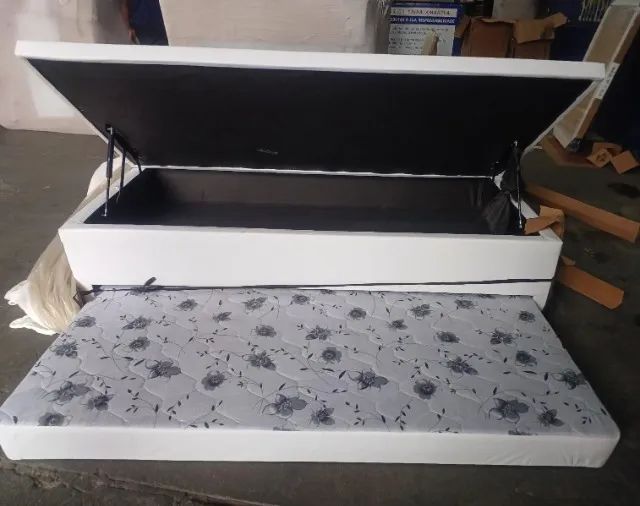 *Base Box Baú Solteiro + Cama Auxiliar Pronta Entrega.