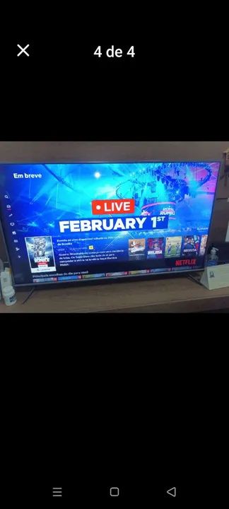 Smart tv 4k 55 polegadas CTL semi novo  - Foto 5
