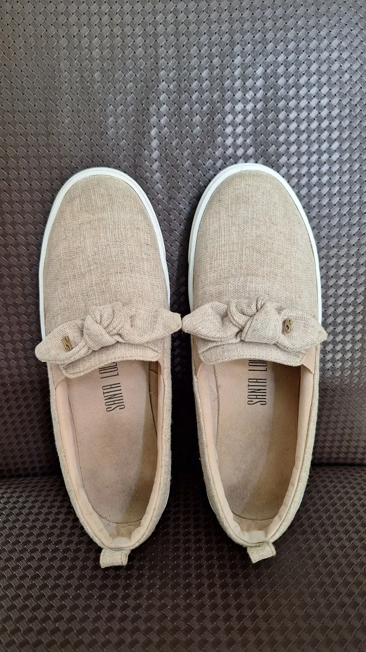 Tênis Santa Lolla Casual Feminino Bege