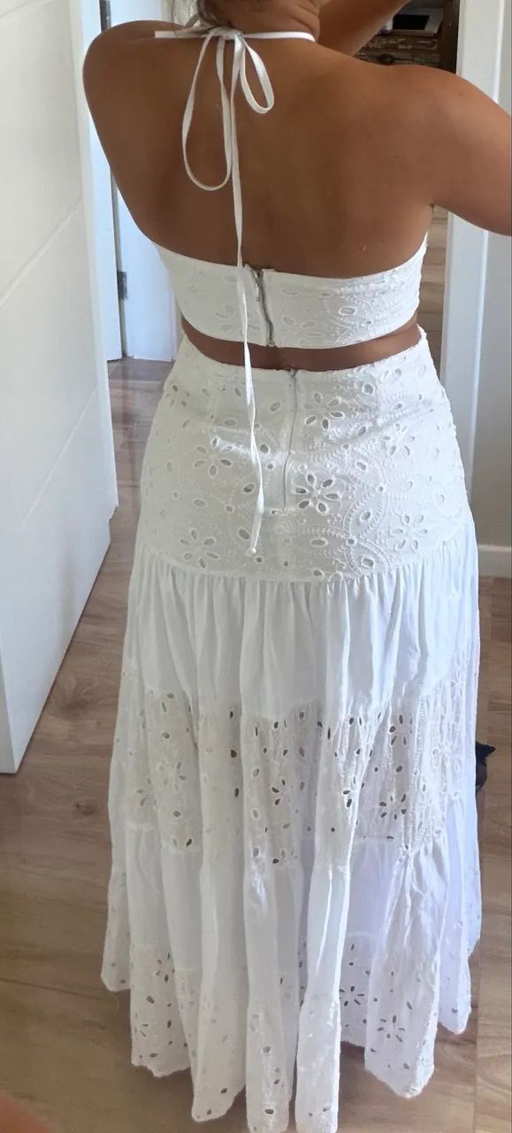 Vestido longo branco 