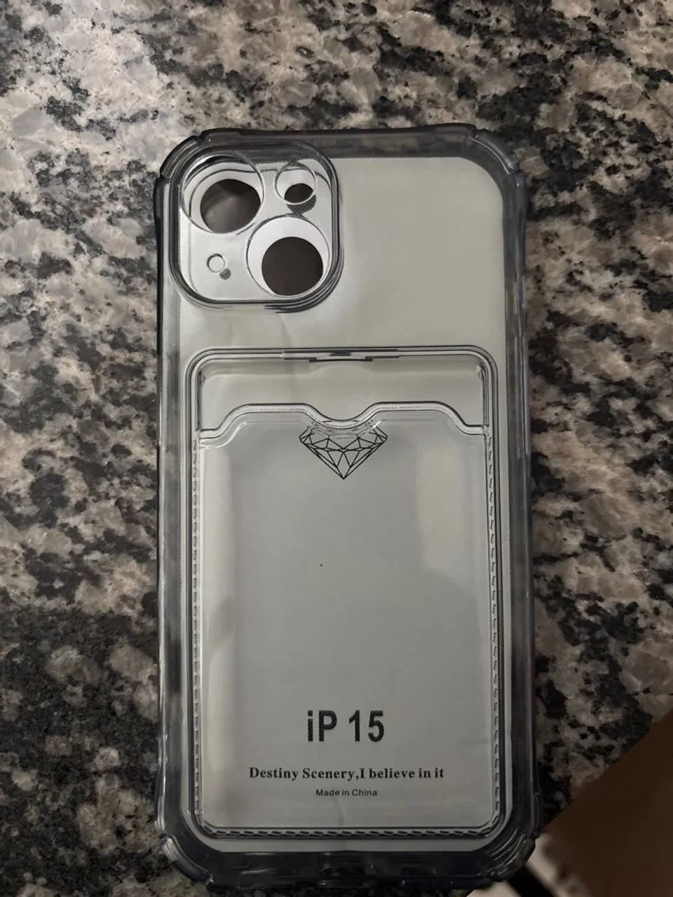 Capa de IPhone 15 com porta fotografia ou cartão