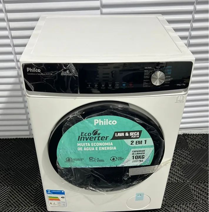 Lava e Seca Philco 10kg Eco Inverter PLS118 - 2 em 1