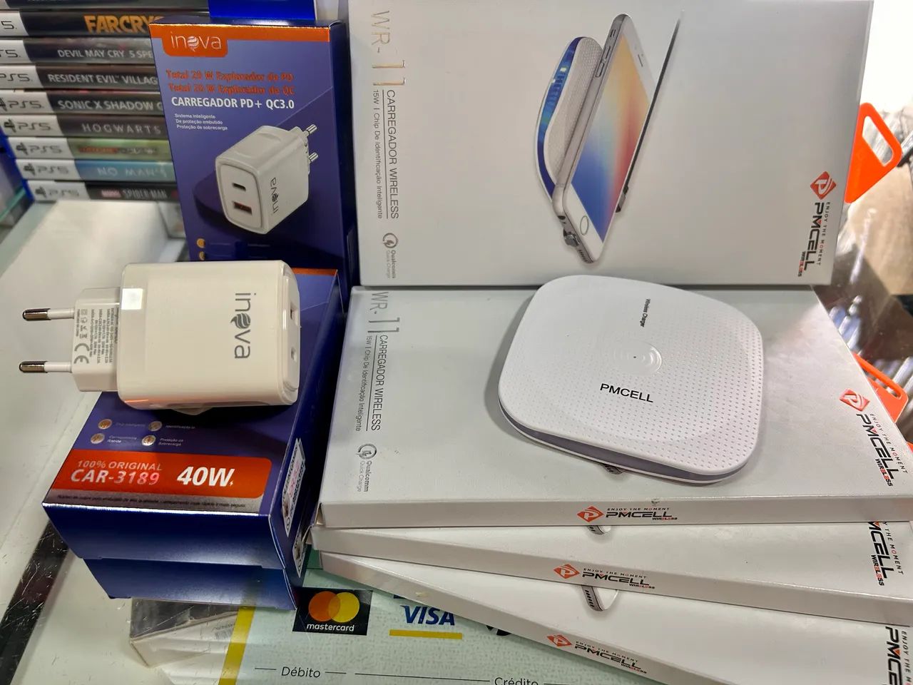 Combo Carregador Indução + Adapt. USB 40W!